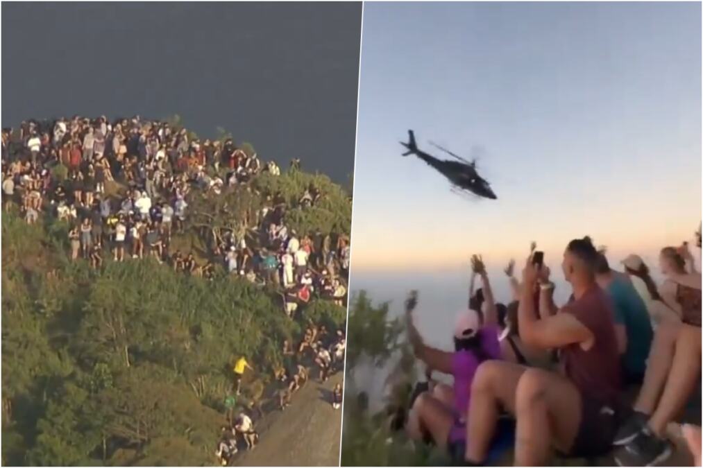 TURISTI OSTALI ZAROBLJENI NA VIDIKOVCU IZNAD RIJA ZBOG RATA POLICIJE I CRVENE KOMANDE! Zapao im izlazak sunca sa pogledom na plažu Ipanema (VIDEO)