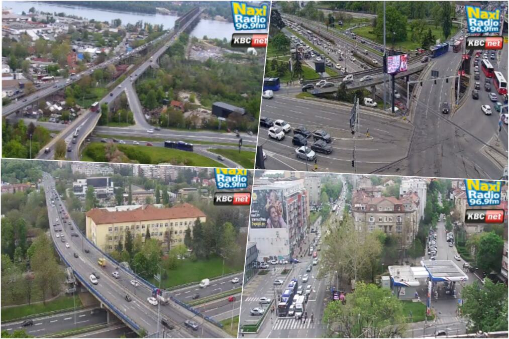GAZELA KRCATA, BRANKOV PUN, ALI SVE TEČE: Na Pančevcu i Plavom mostu nema kolona, ovako jutros izgleda saobraćajni špic u Beogradu (FOTO)
