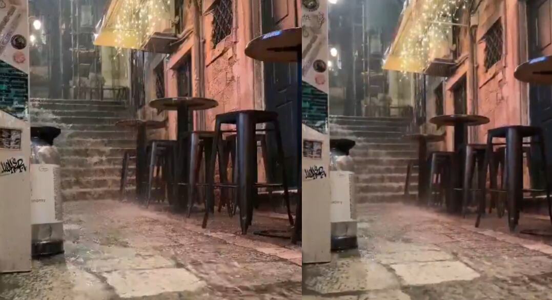 DUBROVNIK POPLAVLJEN! Obilne padavine napravile haos, voda se SLIVA niz ulice, automobili PLIVAJU (VIDEO)