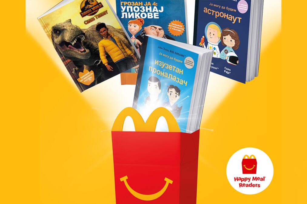 McDonald’s obeležava Svetski dan knjige donacijom i poklanjanjem knjiga uz Happy Meal

