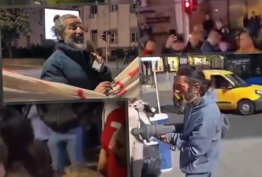 OVAKO JE BLOKADERSKA "ELITA" PRAVILA HAOS U ZEMUNU! Pogledajte sramne scene: Divljaju, skaču, a poznati glumac PSUJE (VIDEO)