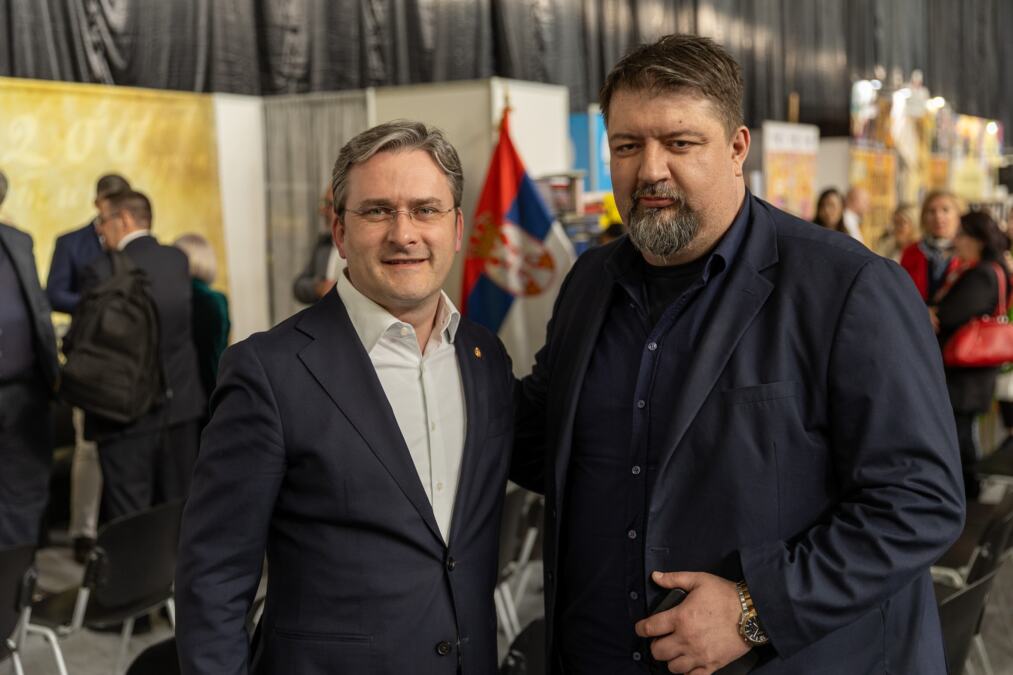 Ministar kulture Nikola Selaković posetio štand Republike Srbije na 38. Međunarodnom sajmu knjiga u Skoplju
