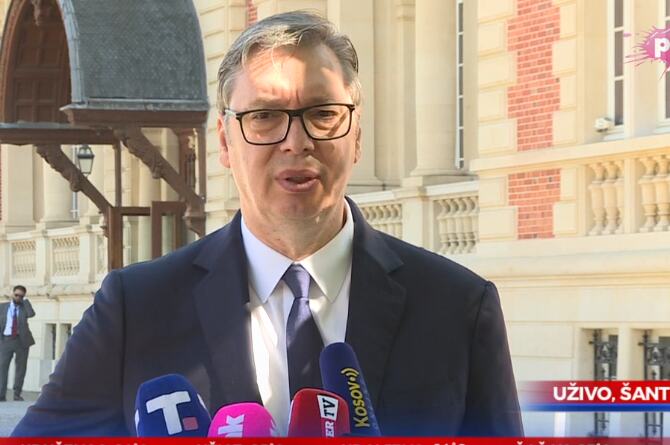 UŽIVO VUČIĆ SE OBRAĆA IZ FRANCUSKE: Sve je jasnije u kom će se smeru kretati Evropa, govorio sam kako su gažena prava našeg naroda