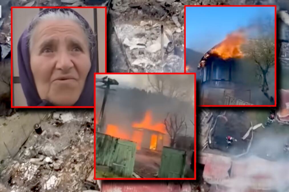 OGROMAN POŽAR GUTA CELO SELO NA BALKANU! Snimak iz vazduha je stravičan, na sve strane VATRA I ZGARIŠTA - "Varnice su preskakale sa kuće na kuću..." (VIDEO)