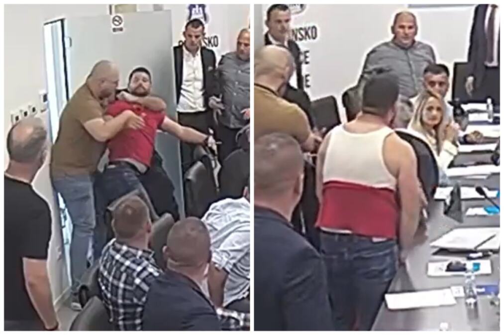 HAOS TOKOM SEDNICE, POSLANIK NAPAO OBEZBEĐENJE! Tomislav Bandić pokušao da upadne u salu, pa OSTAO BEZ MAJICE: Pogledajte snimak drame (VIDEO)