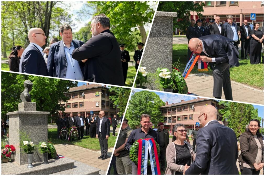 „HEROJ KOJI JE ŽIVOT DAO BRANEĆI OTADŽBINU NA KOŠARAMA“: Vučević položio venac na spomenik Tiboru Cerni