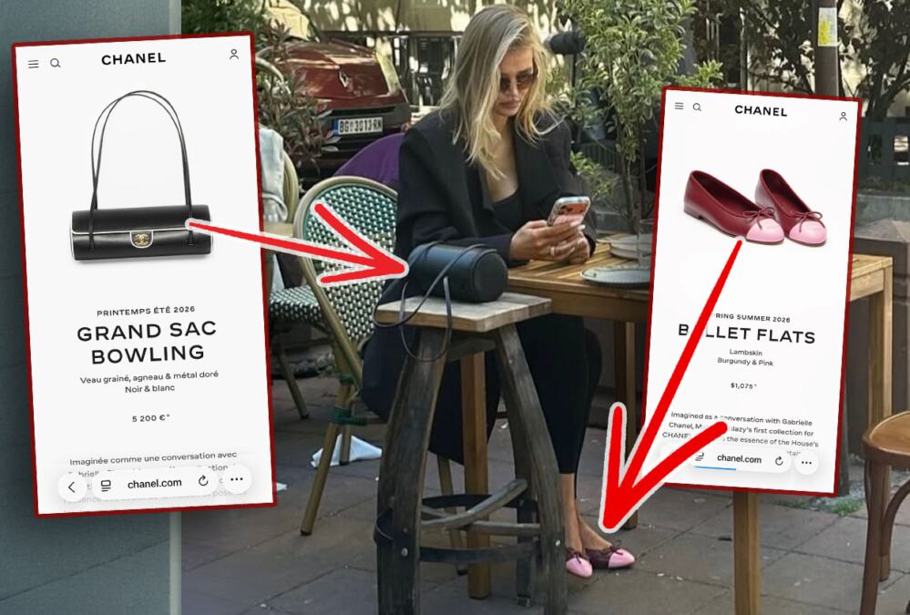 SOFIJA MILOŠEVIĆ SAMA NA DORUČKU, A PORED NJE TAŠNICA OD 5.200 €! Manekenka zabrinuto gleda u telefon, a tek da vidite šta je obula - (HIT PAPARACO)