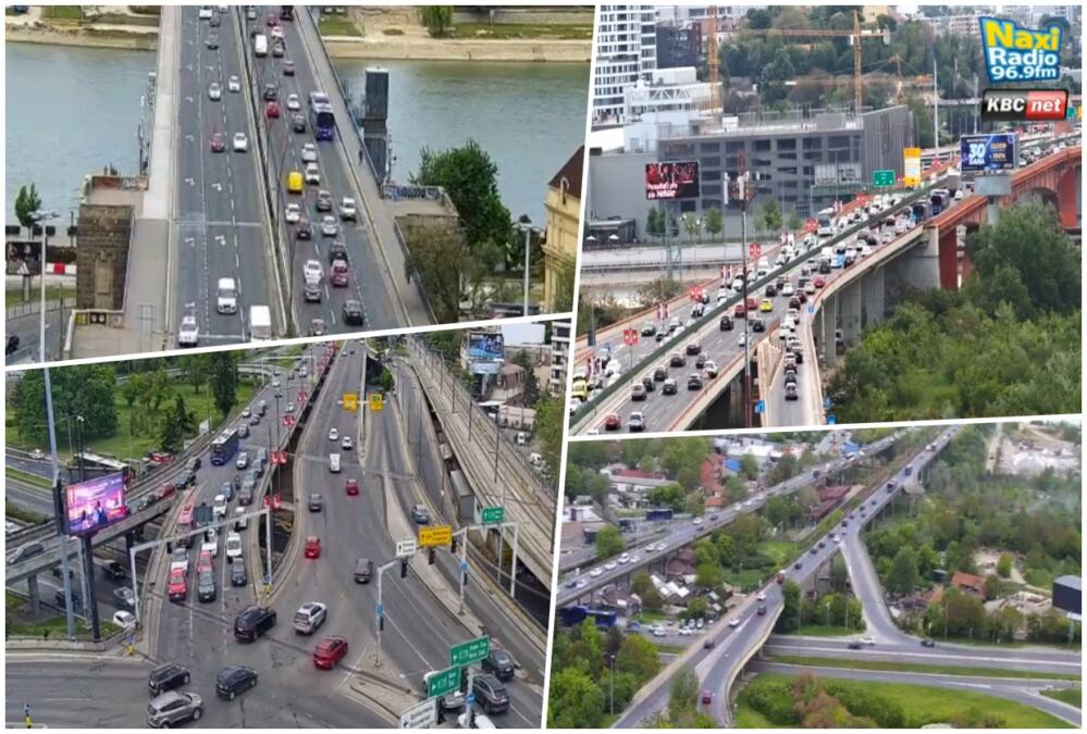 NAJGORE GUŽVE NA GAZELI I PANČEVAČKOM MOSTU: Situacija konačno podnošljiva u Takovskoj i Bulevaru despota Stefana (FOTO)