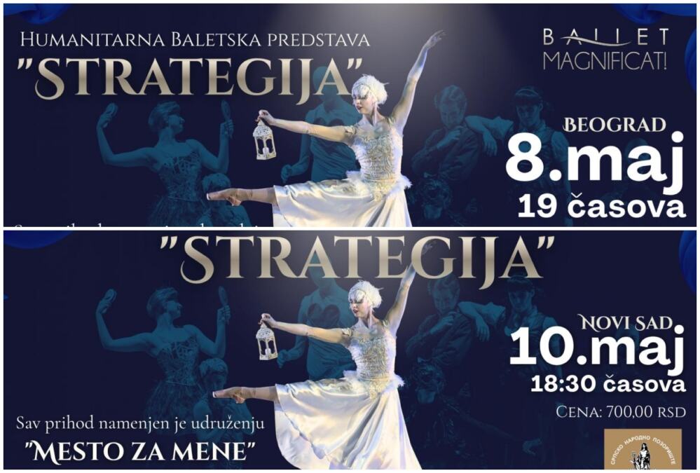 Humanitarna baletska predstava „Strategija“ trupe Ballet Magnificat stiže u Beograd i Novi Sad