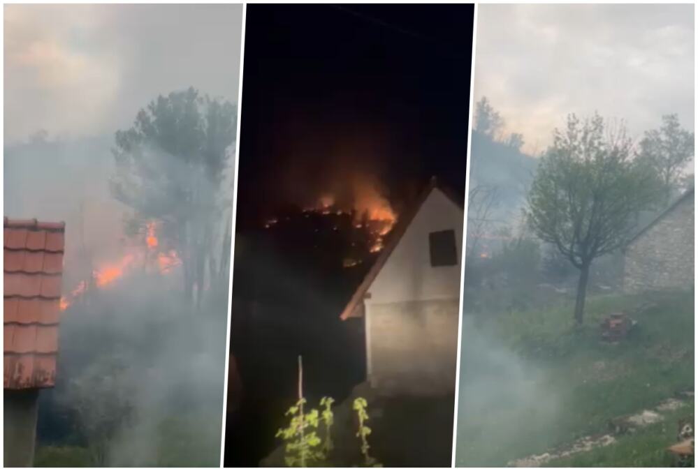 VELIKI POŽAR NADOMAK NIKŠIĆA! Vatrogasci se bore sa buktinjom već treći dan, kuće u opasnosti (FOTO)