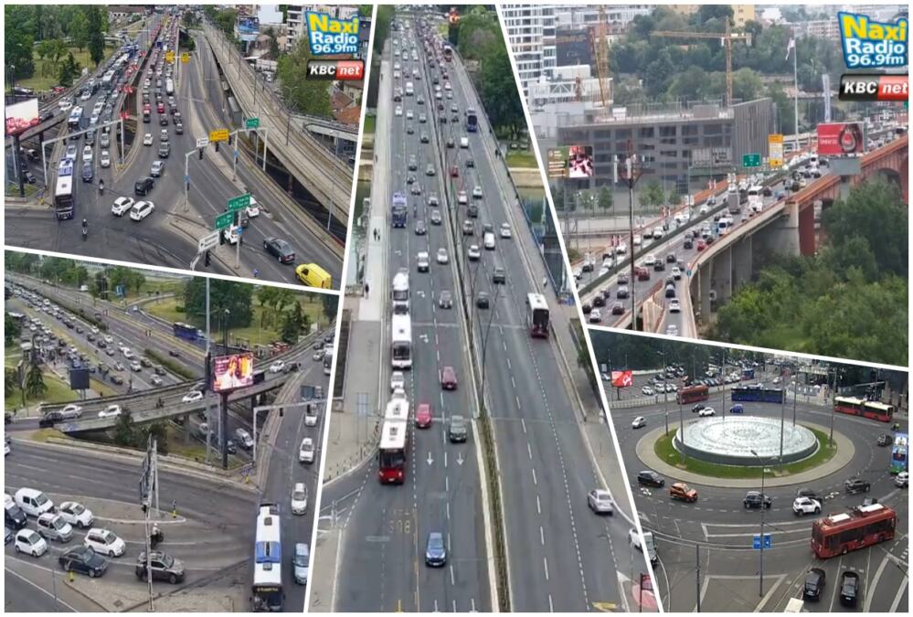 GUŽVE POPUŠTAJU U BEOGRADU: Gazela i Brankov most prohodni, Pančevac i dalje najkritičniji u jutarnjem špicu (FOTO)