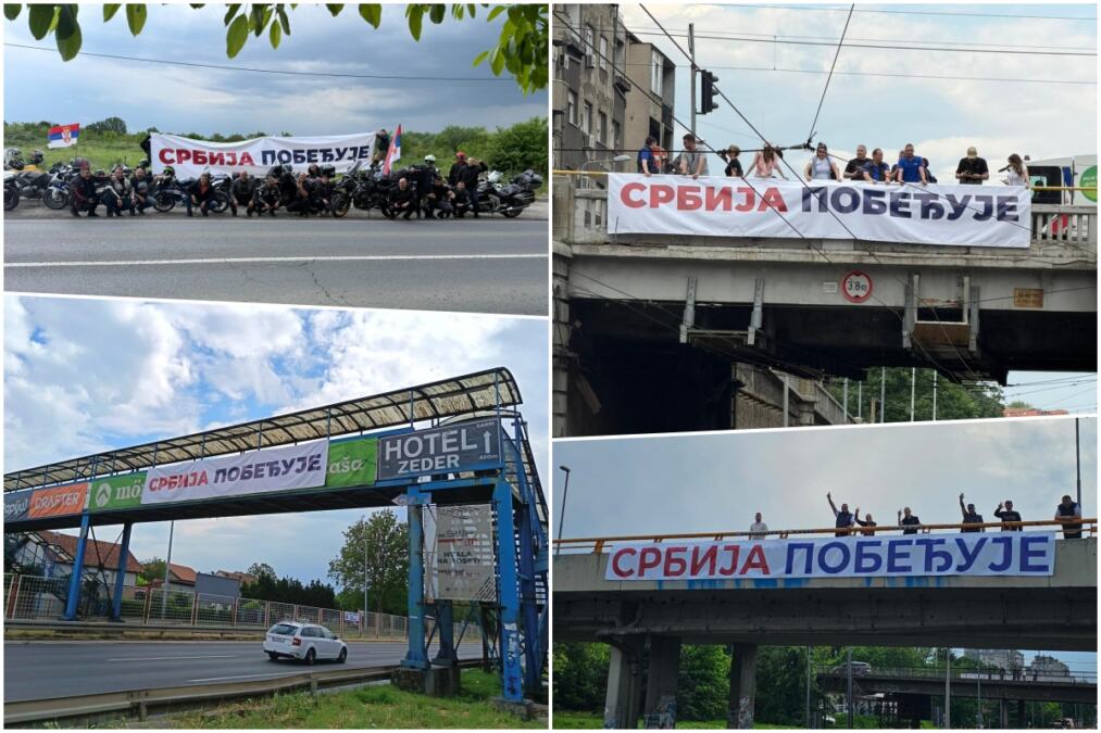 PRISTOJNA SRBIJA JOŠ JEDNOM POKAZALA SNAGU I ZAJEDNIŠTVO! Širom Beograda transparenti "Srbija pobeđuje", pogledajte moćne prizore (VIDEO)