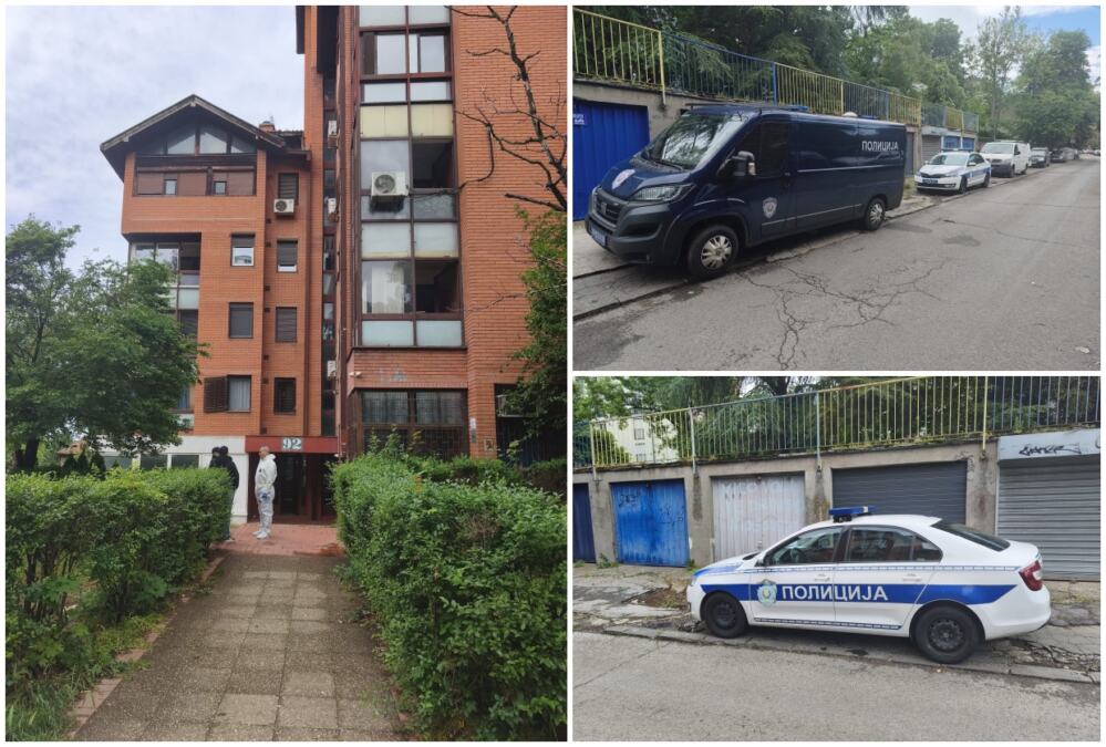 PRVE SLIKE S MESTA UBISTVA MUŽA NA ČUKARICI: Sve vrvi od policije, forenzičari iznose dokaze iz stana, unutra sve krvavo (foto)