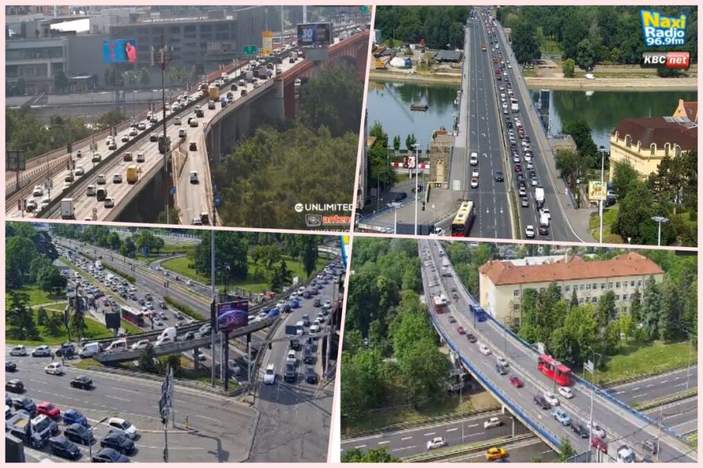 DUGE KOLONE NA BRANKOVOM, GOMILA SE I NA PLAVOM MOSTU: A u samom centru Beograda prizor za nevericu (FOTO)