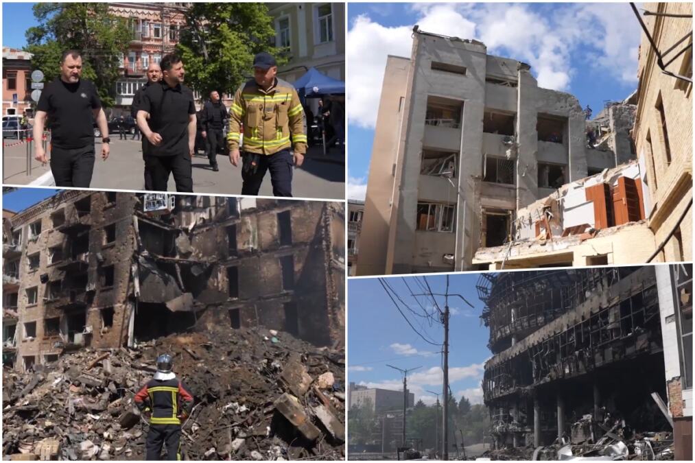 SNIMLJEN TRENUTAK UDARA RUSKOG PROJEKTILA! Horor prizor u razorenom Kijevu, raste broj mrtvih i povređenih: Ovu su teške posledice brutalne ruske osvete (VIDEO)
