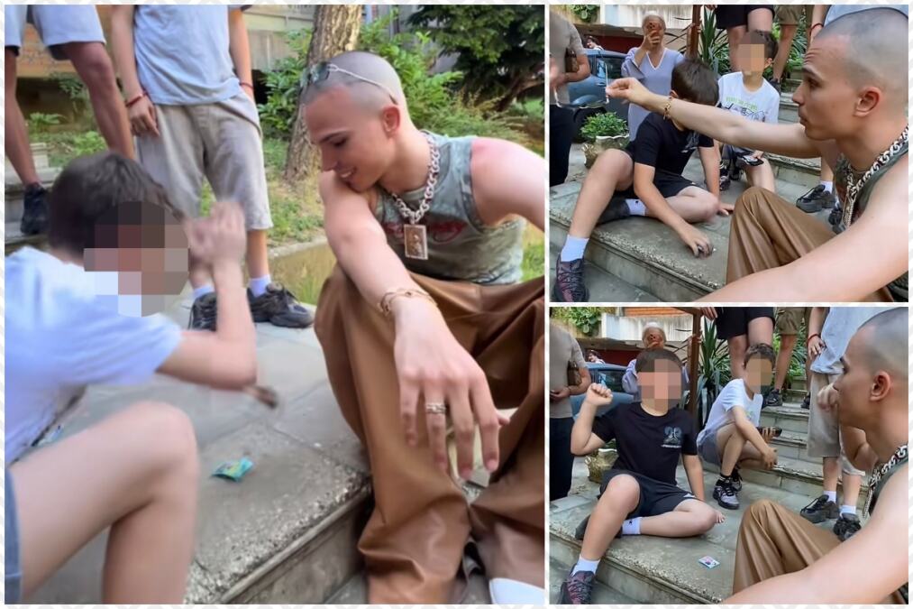 VOJAŽ ISPRED ZGRADE S DECOM TAPKAO SLIČICE! Treper uhvaćen u blokovima u neočekivanom izdanju, fotke će vas oduševiti (PAPARACO)