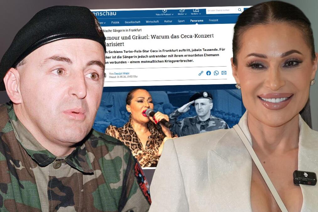 NEMAČKI MEDIJI UDARILI NA CECU IZ SVE SNAGE!
Zašto udovica Arkana, čoveka koji je pljačkao i po Frankfurtu, dolazi ovde da peva?