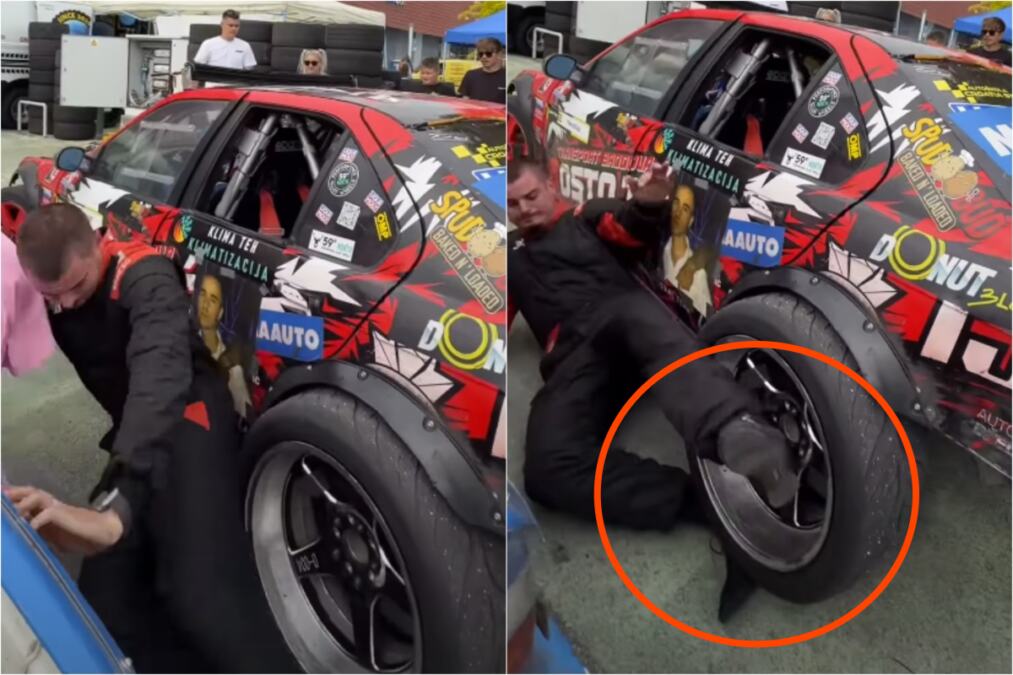 Poznatog influensera automobil pregazio preko noge pred trku: Evo u kakvom je stanju (Video)
