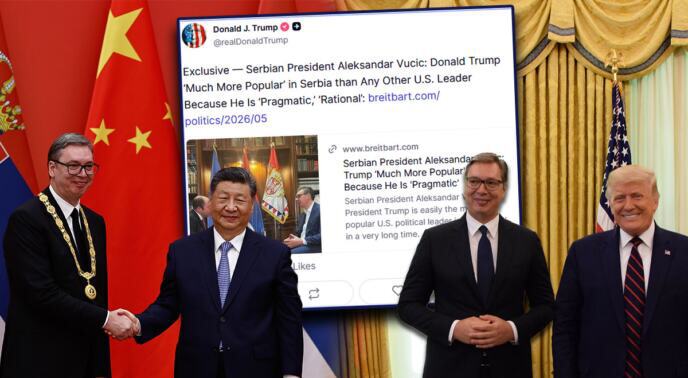 VUČIĆ USPEVA ONO ŠTO NIJE NI TITO: Tramp ga citira, Si mu dodeljuje orden, Ursula zove na samit, ali se blokaderima i dalje priviđa izolacija Srbije!