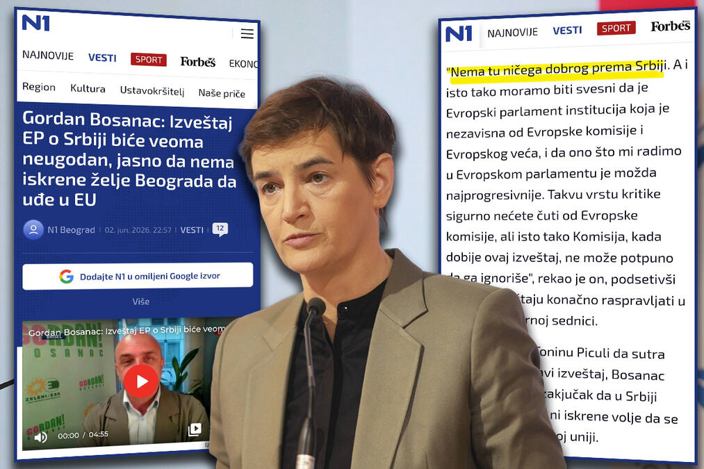 "NEMA TU NIČEG DOBROG PREMA SRBIJI" Brnabićeva: Hrvatski evroparlamentarac rekao sve o novom izveštaju o Srbiji koji priprema Tonino Picula (FOTO)