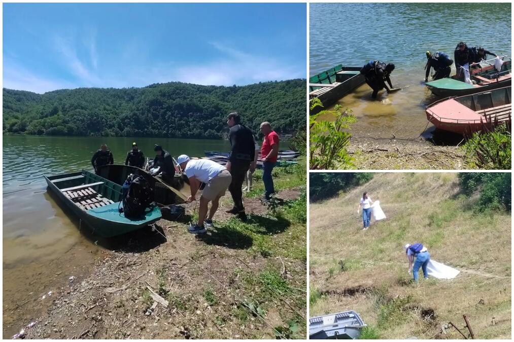 USPEŠNO REALIZOVANA EKO-AKCIJA NA JEZERU ĆELIJE: Veliki poduhvat JKP “Vodovod Kruševac” i drugih učesnika
