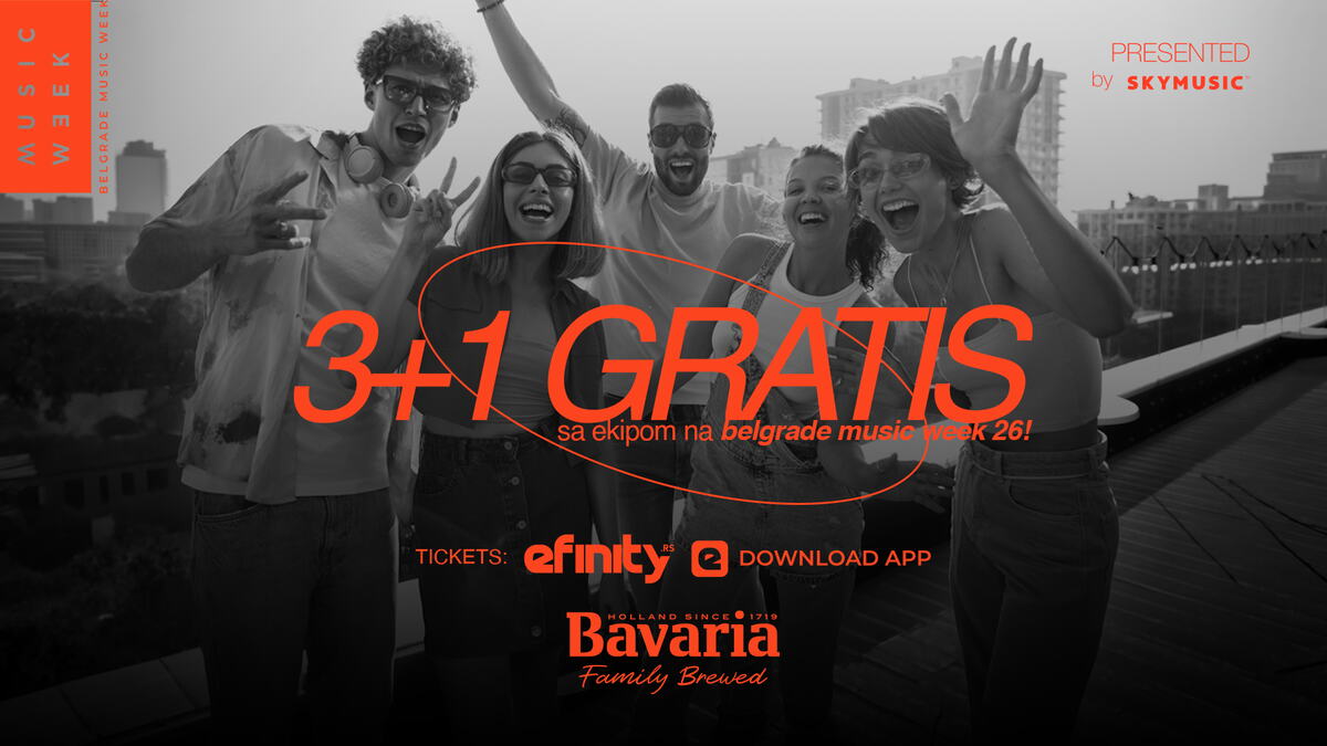 BAVARIA TE VODI NA BELGRADE MUSIC WEEK 26: Kupi tri ulaznice