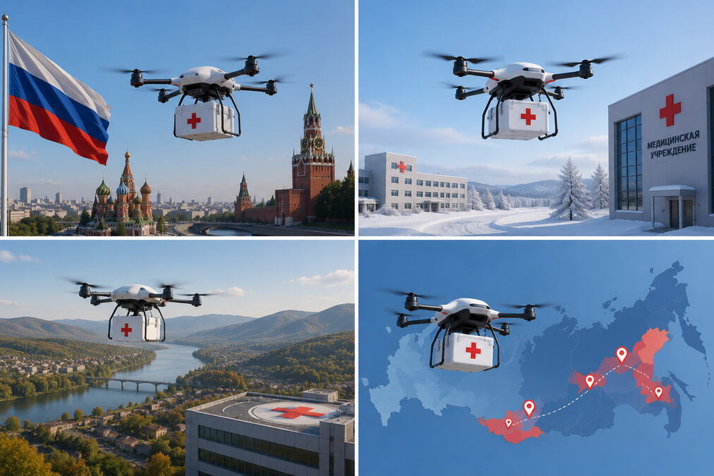 Rusija testira "medicinske" dronove: Lekovi stižu brže izmeđ