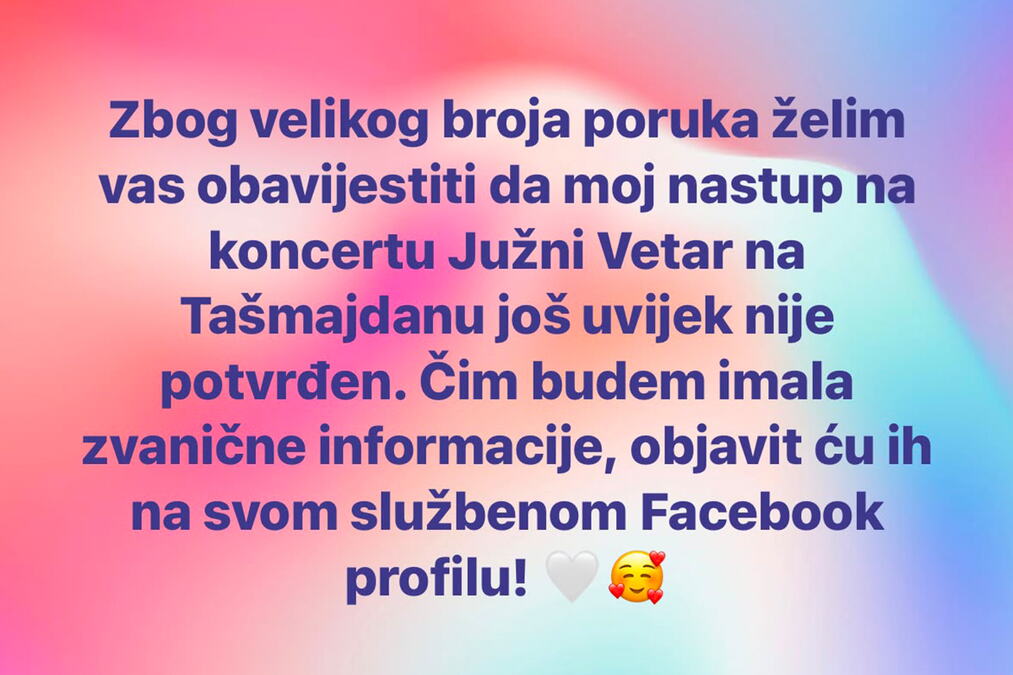 Oglasila se i Šemsa povodom festivala Južni vetar, potvrdila