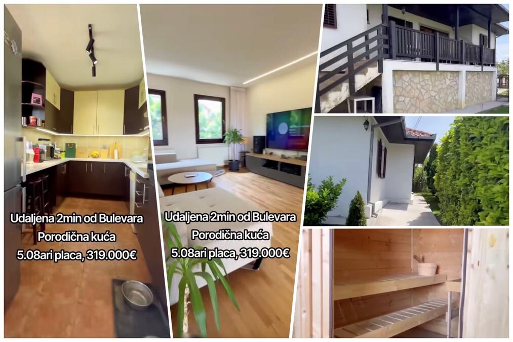 Sve ovo za 319.000 evra: Ne prodaje se obična kuća, već 195 kvadrata, 5 ari placa i privatna sauna na korak od Bulevara