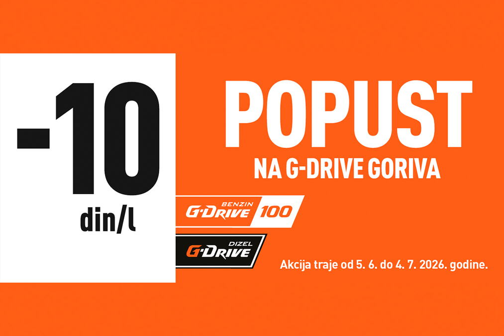 SJAJNA PONUDA ZA VOZAČE: G-Drive gorivo na popustu na svim benzinskim stanicama NIS-a