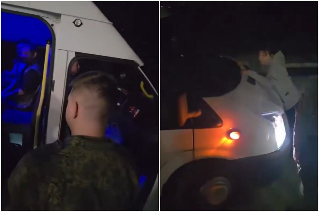 MASOVNE RACIJE U RUSKIM GRADOVIMA, ŽENE OČAJNE: "PROKLETI BILI"! Vojska presreće automobile, trpa muškarce u kombije i tera na ratište u Ukrajini (VIDEO)