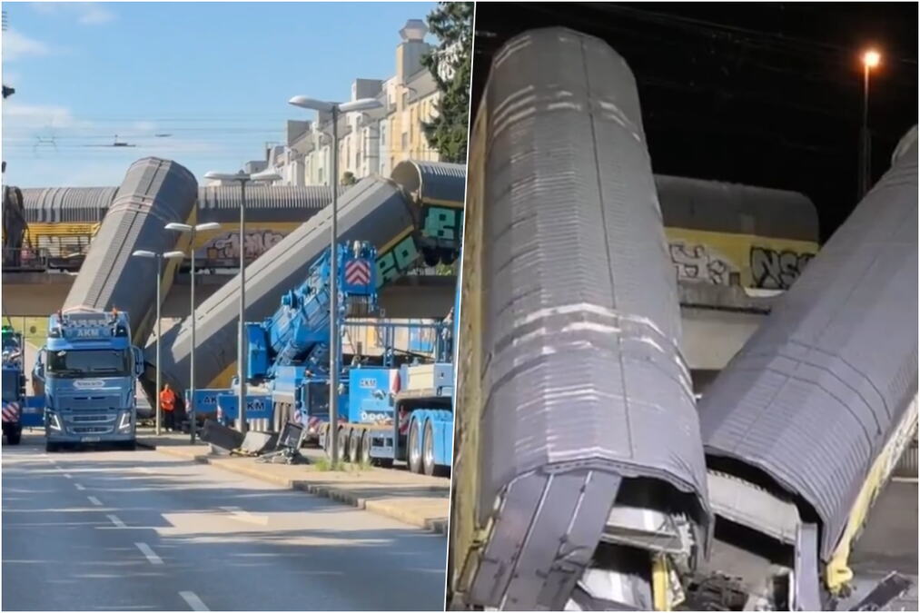 ISKLIZNUO VOZ IZ ŠINA, VAGONI PALI SA MOSTA! Još jedna stravična železnička nesreća, ima POVREĐENIH! Jeziva scena u Minhenu! (FOTO/VIDEO)