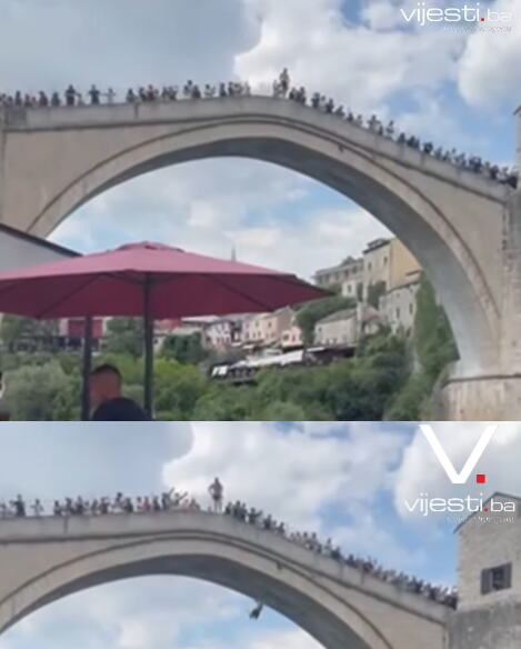 MLADIĆ SKOČIO SA MOSTA I NESTAO U VODI! Posmatrači prvo tapšali, a onda je usledila PANIKA: Dramatičan snimak akcije spasavanja! (VIDEO)