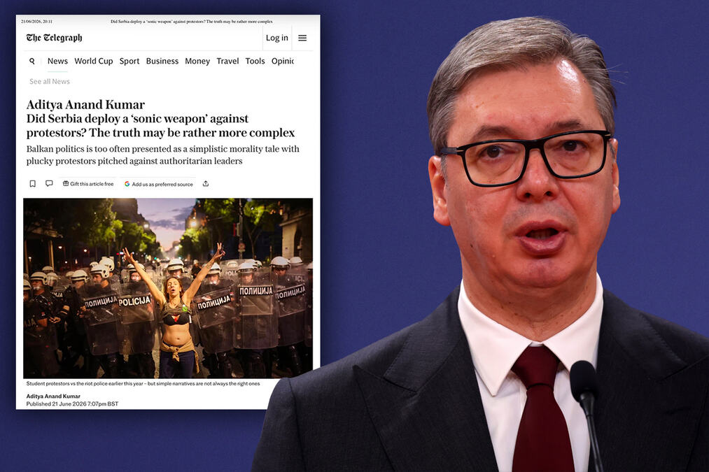 BRITANSKI "TELEGRAF" SRUŠIO BLOKADERSKI MIT Afera "zvučni top" bez ikakvih dokaza, mesecima lažno presuđivali Vučiću! Težak udarac za promotere NEISTINE