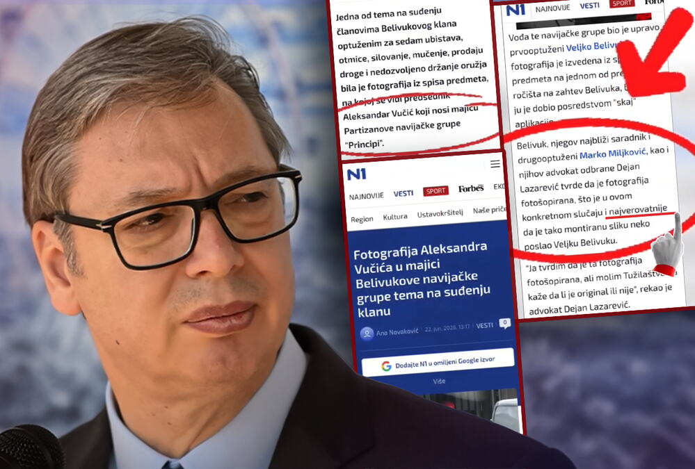 DOKAZ BRUTALNOG LINČA! Blokaderski N1 naslovom Belivuka lepi Vučiću, a u tekstu priznaju da je FALSIFIKAT! Hoće li neko odgovarati za novo crtanje mete? (VIDEO)