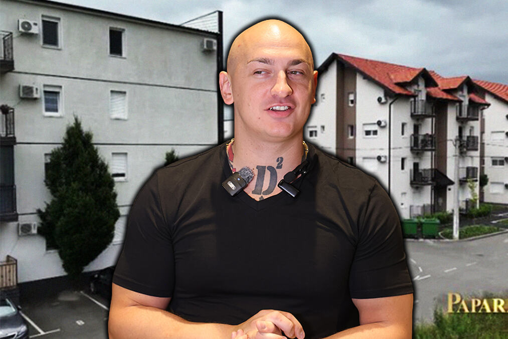 OVDE ŽIVI DESINGERICA Skućio se skromno, a ispred zgrade parkiran besan Ferari od 150.000 evra! Za vozni park nije štedeo, a dom mu izgleda ovako (FOTO)