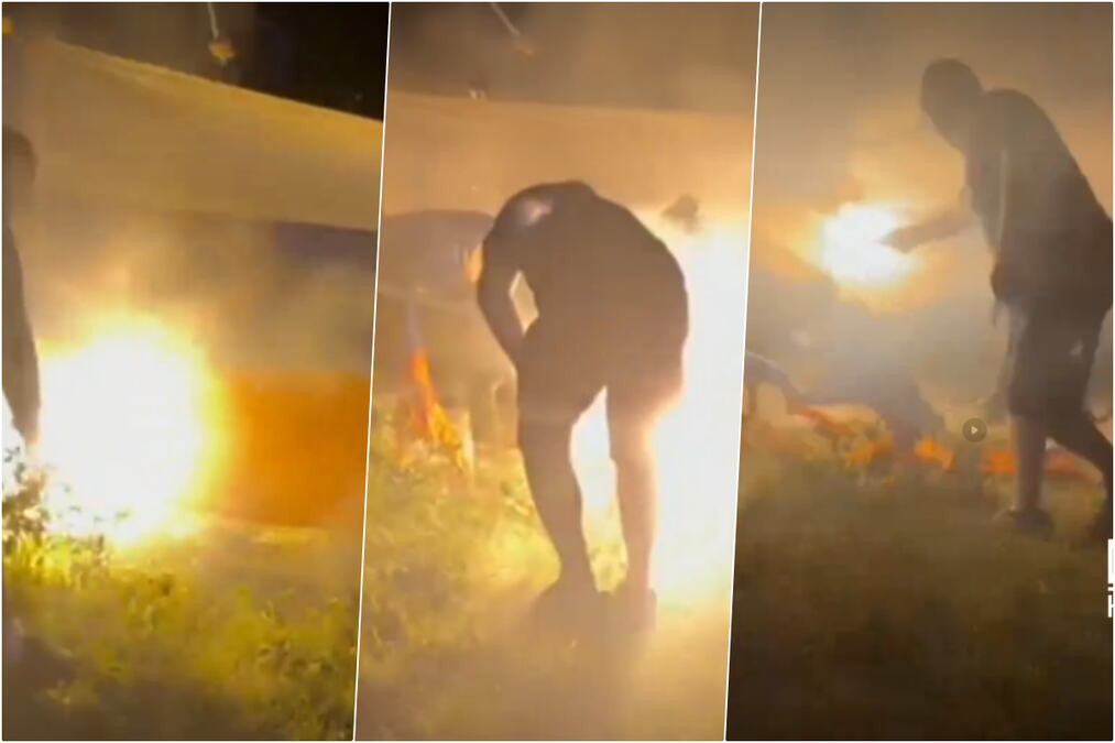 SKINULI ZASTAVU REPUBLIKE SRPSKE S JARBOLA I ZAPALILI! Vandali objavili snimak na društvenim mrežama (VIDEO)