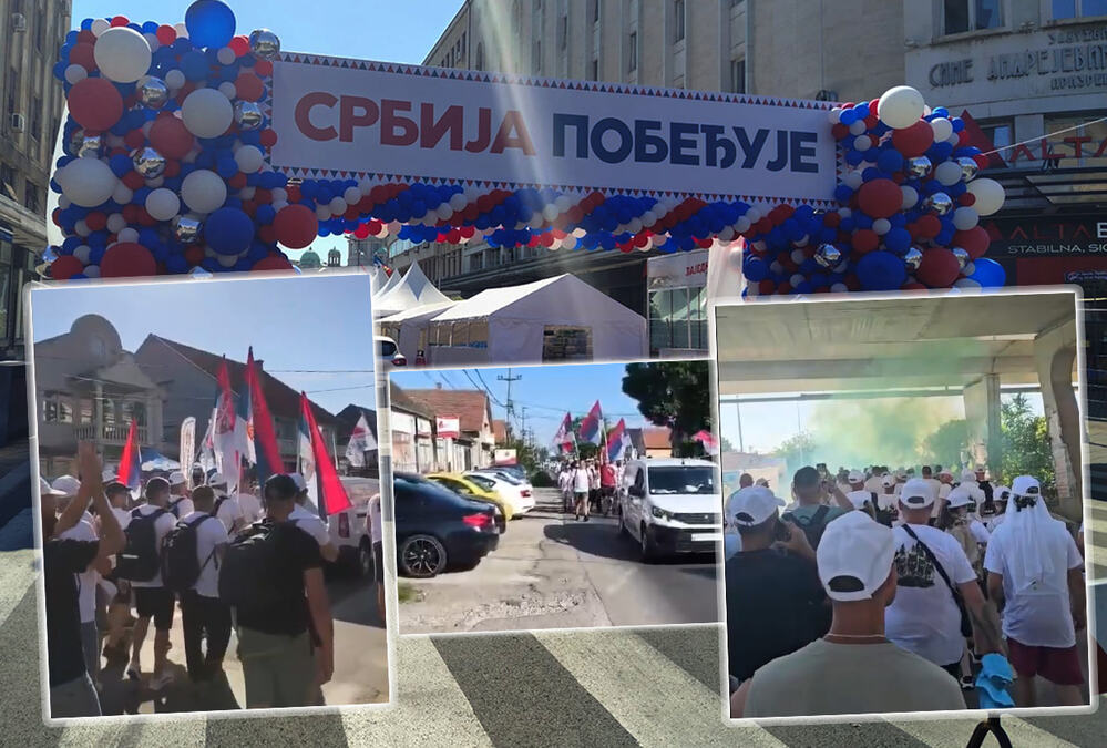 UŽIVO SVE SPREMNO ZA VELIČANSTVENI SKUP U BEOGRADU! Ogroman broj ljudi pešači ka centru, u celom gradu jaka poruka - SRBIJA POBEĐUJE (FOTO/VIDEO)