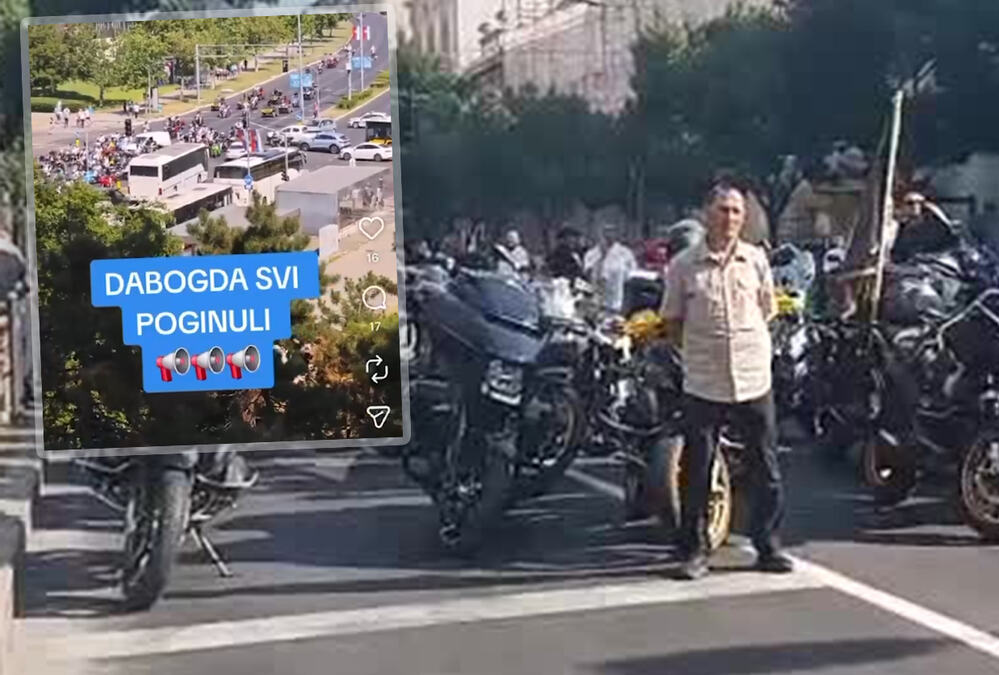 "DABOGDA SVI POGINULI" Blokader snimao veličanstveni defile motociklista u Beogradu, pa im javno poželeo jezivu smrt (VIDEO)