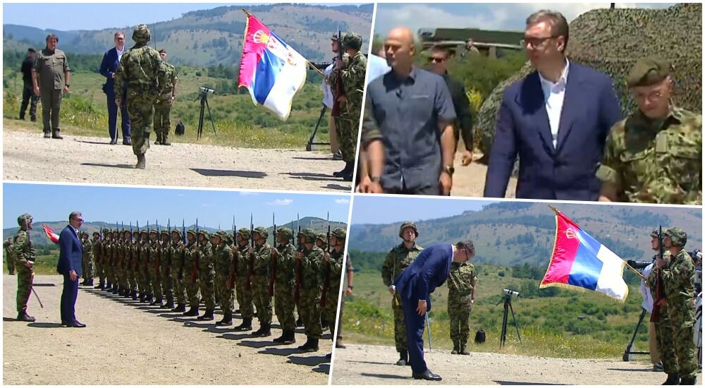 UŽIVO VOJSKA SRBIJE DEJSTVUJE NA PASULJANSKIM LIVADAMA: Predsednik Vučić prisustvuje prikazu, "Pasarsi" i "Panciri" otvorili vatru na ciljeve