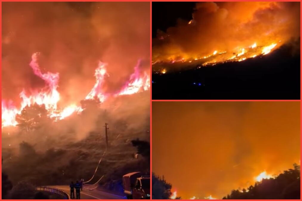 SNIMCI APOKALIPSE NA HRVATSKOM OSTRVU, OVO JE JEZIVO! Vatra guta sve pred sobom, suvo rastinje PLANULO KAO BARUT - Ogroman broj vatrogasaca na terenu (VIDEO)