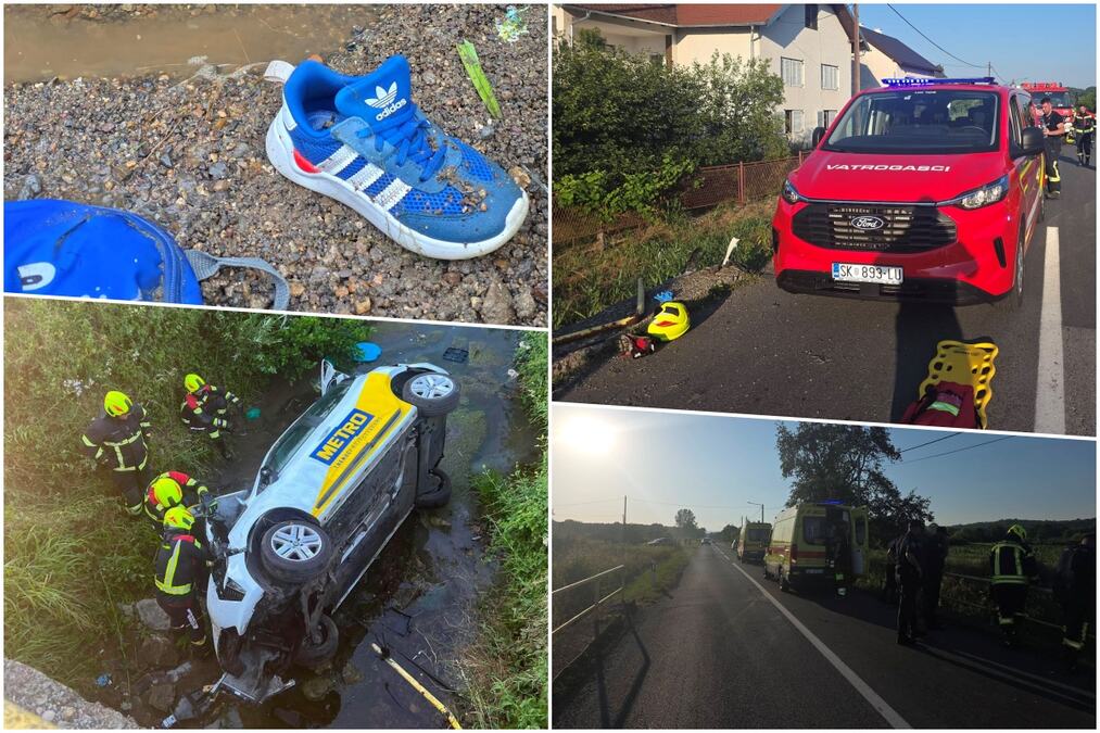 TRUDNICA SA DECOM SLETELA KOLIMA U POTOK! Spasioci samo što nisu zaplakali, reči dečaka (3) su ih POTRESLE: "Zenice su mu se u trenutku raširile" (FOTO)