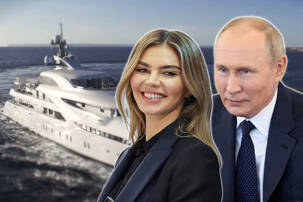 PUTINOVO "LJUBAVNO GNEZDO" NA KORAK OD BRITANIJE Navodna ljubavnica ruskog lidera plovi superjahtom pod zaštitom ratnog broda? Da li je i Vladimir tamo? (FOTO)