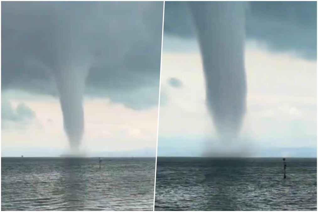 "OVO MOŽE DA SRUŠI SVE PRED SOBOM!" Neverovatan fenomen snimljen na jezeru u Nemačkoj: Vodeni tornado na pogon od 150 km/h (VIDEO)