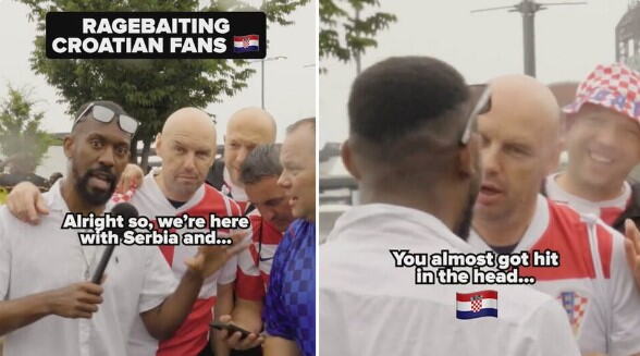 AMERIČKI TIKTOKER UMALO DOBIO BATINE OD HRVATSKIH NAVIJAČA! Rekao im je da su SRBI, usledila je BURNA reakcija! (VIDEO)