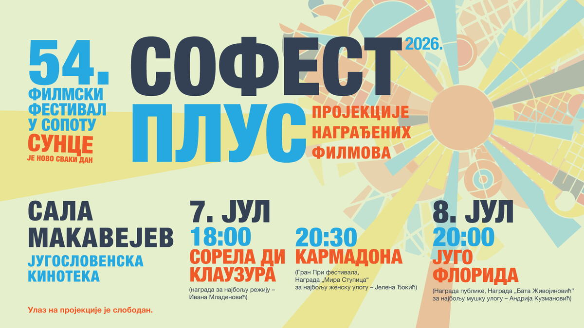 "Sofest plus" u Jugoslovenskoj kinoteci: Nakon 54. festivala u Sopotu tri nagrađena filma stižu pred beogradsku publiku