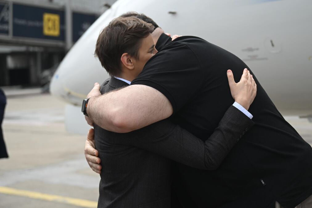 "DOBRODOŠAO U SRBIJU, DRAGI PRIJATELJU" Ana Brnabić dočekala predsednika Vrhovne rade Ukrajine (FOTO)