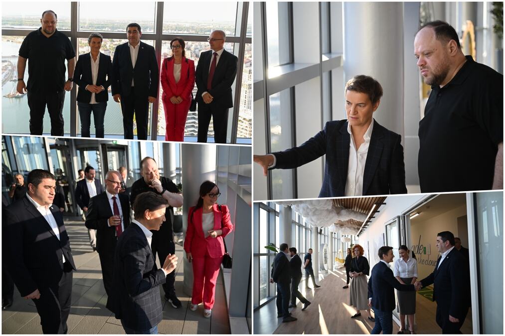 NA VIDIKOVCU NA KULI BEOGRAD: Ana Brnabić povela učesnike Konferencije predsednika parlamenata država kandidata za članstvo u EU u obilazak (FOTO)