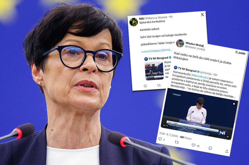 BLOKADERI NAJVULGARNIJE VREĐAJU MARTU KOS ZATO ŠTO JE POHVALILA SRBIJU! Mrze sopstvenu zemlju i sada to i otvoreno i pokazuju! (FOTO)