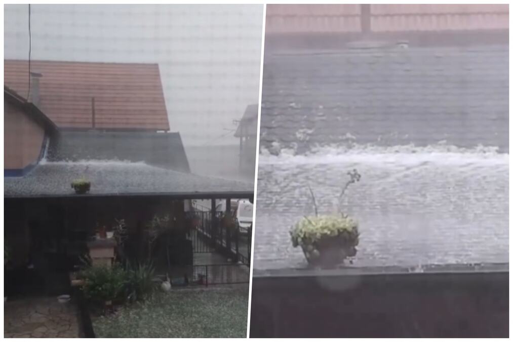 SNAŽNO NEVREME U POŽEGI! Sve se zabelelo od grada: Evo gde će noćas očekuje nevreme (VIDEO)